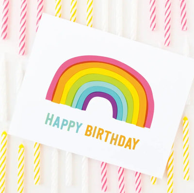 Rainbow Happy Birthday Card | Countryside Cakery